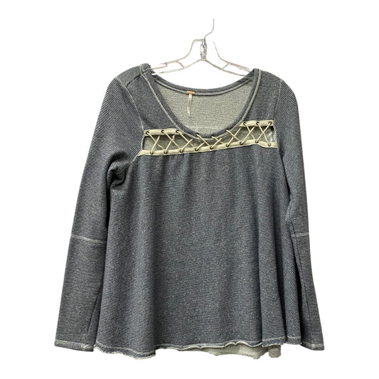 Sweatshirt Crewneck By Free People In Grey, Size:S