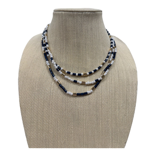 Necklace Layered By Loft In Blue & white