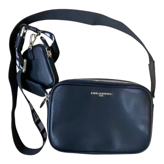 Crossbody Designer By Karl Lagerfeld In Black, Size:Small