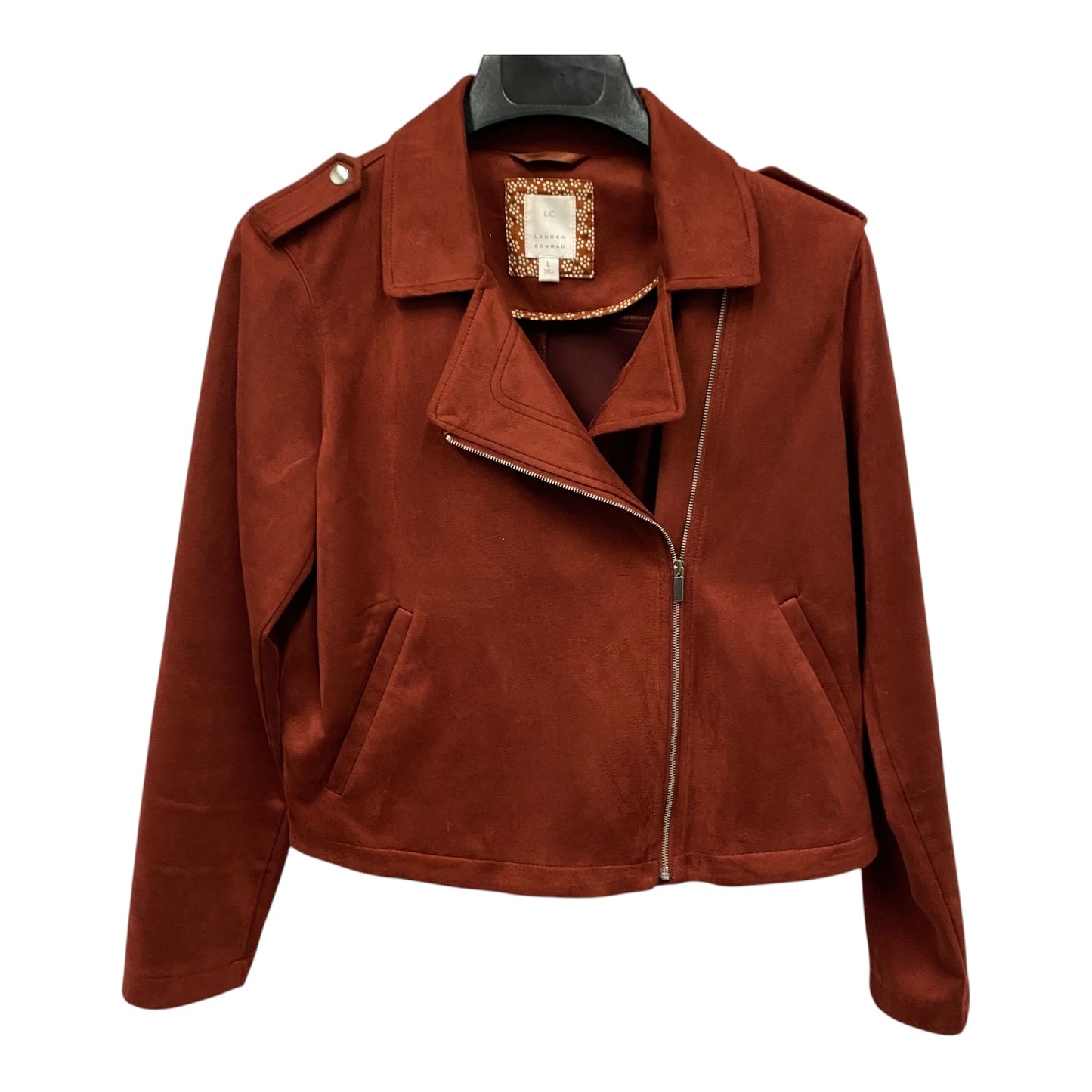 Jacket Moto By Lc Lauren Conrad In Red, Size:L