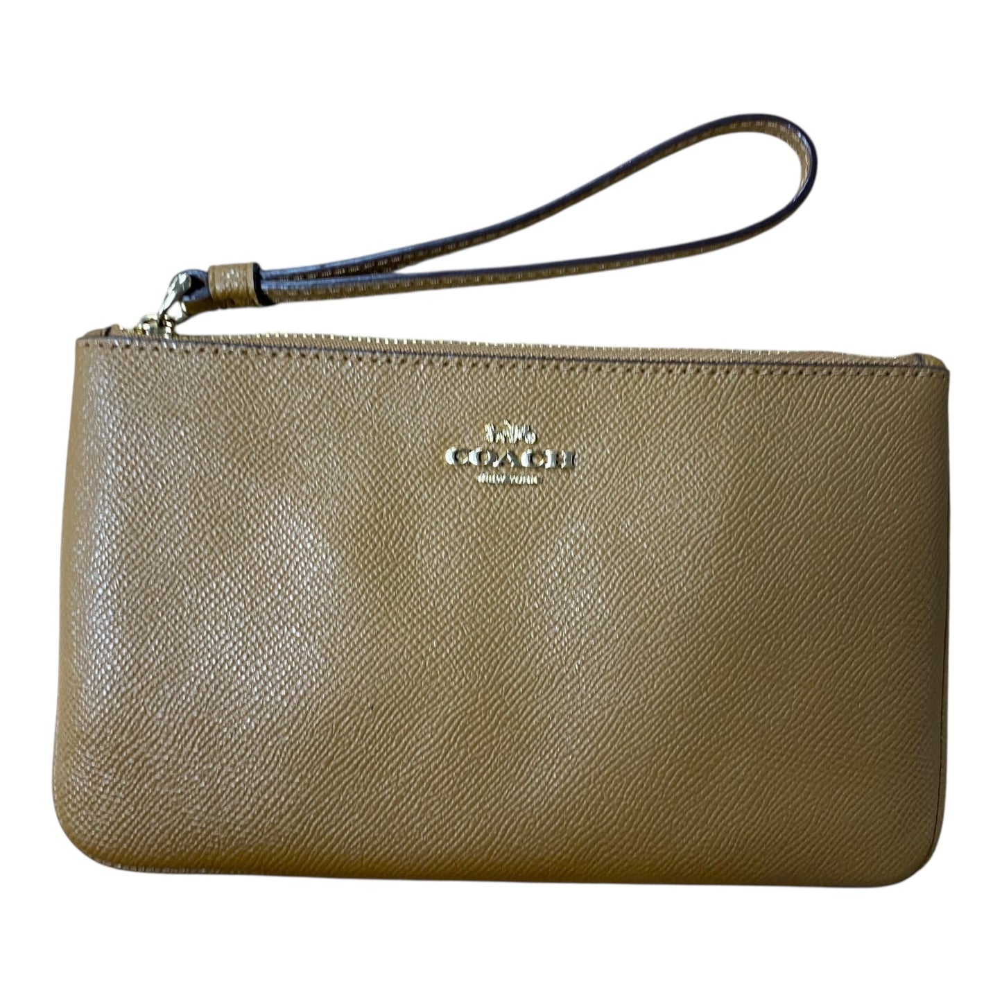 Wristlet Designer By Coach In Tan, Size:Medium