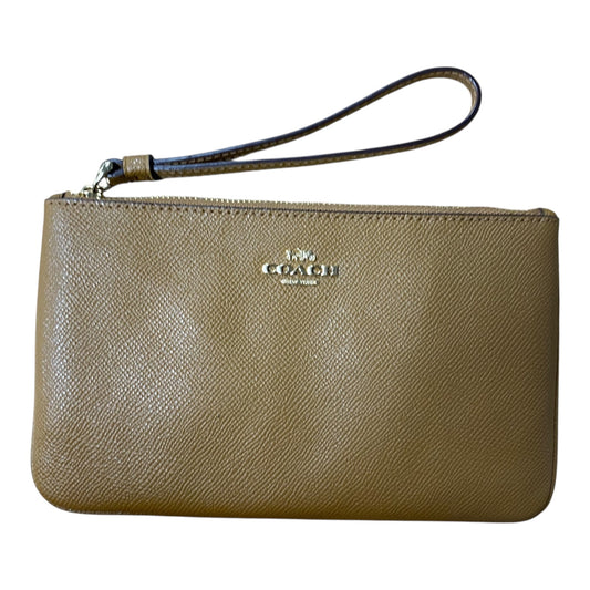 Wristlet Designer By Coach In Tan, Size:Medium
