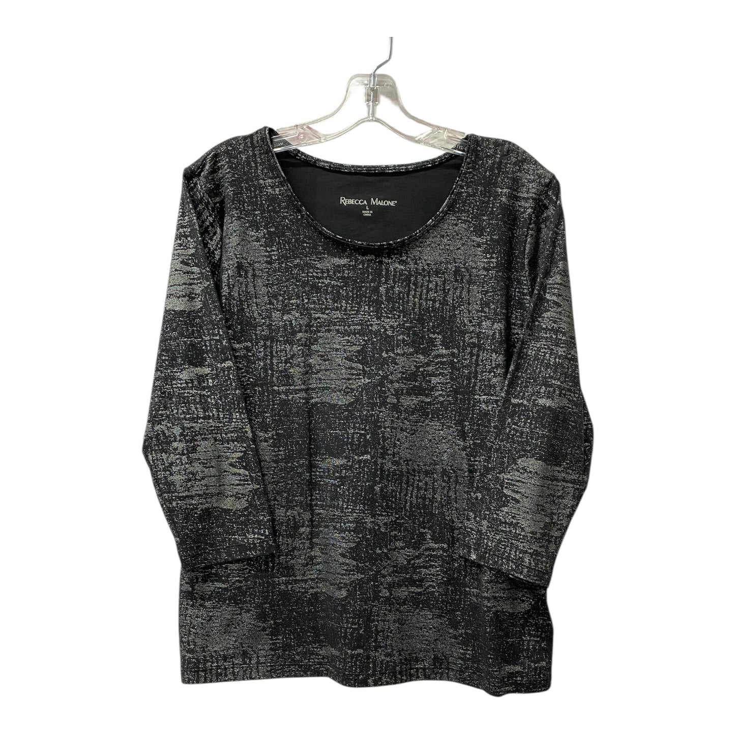 Top Ls By Rebecca Malone In Black, Size:L