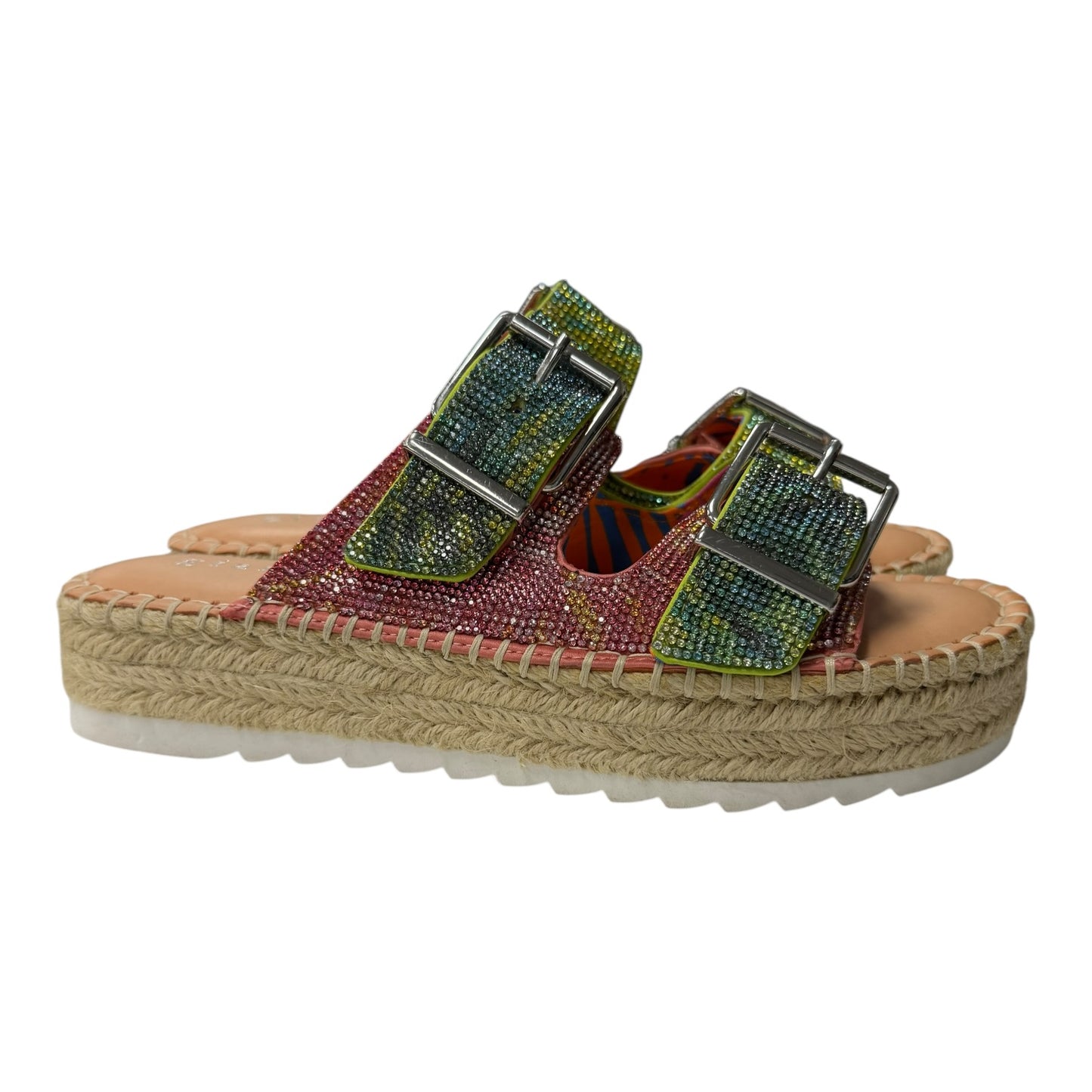 Sandals Flats By Gianni Bini In Multi, Size:7