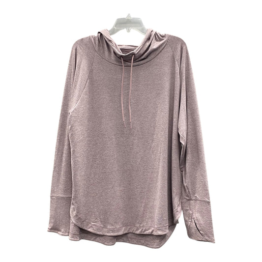Athletic Top Ls Hoodie By Athleta In Purple, Size:1X