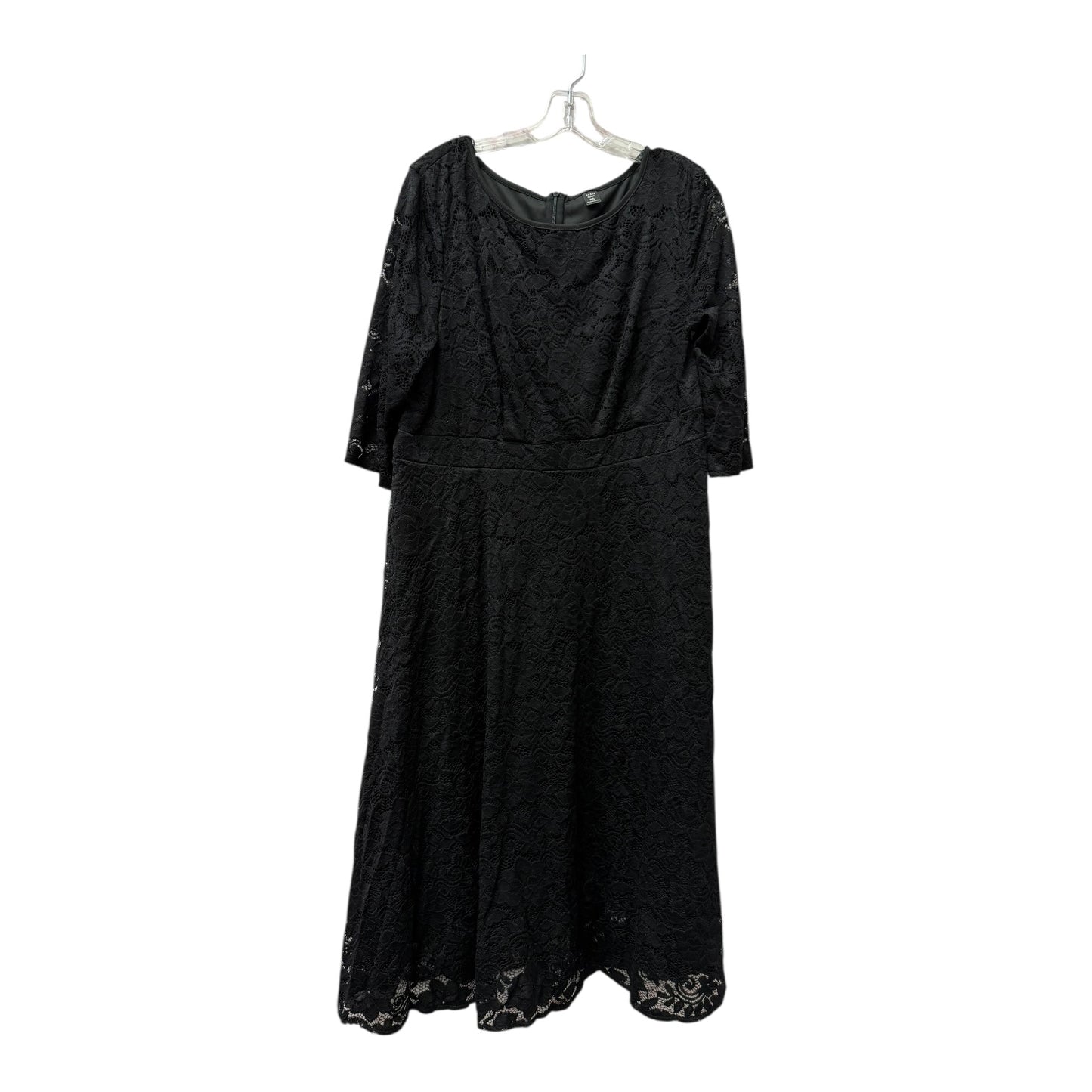 Dress Casual Midi By Shein In Black, Size:3