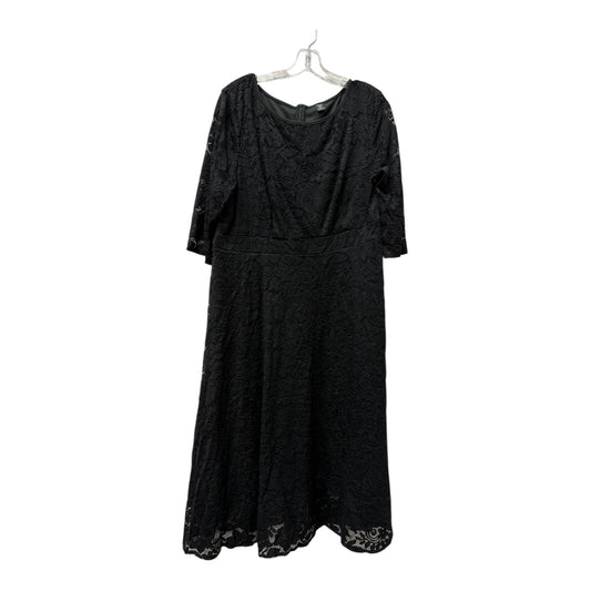 Dress Casual Midi By Shein In Black, Size:3