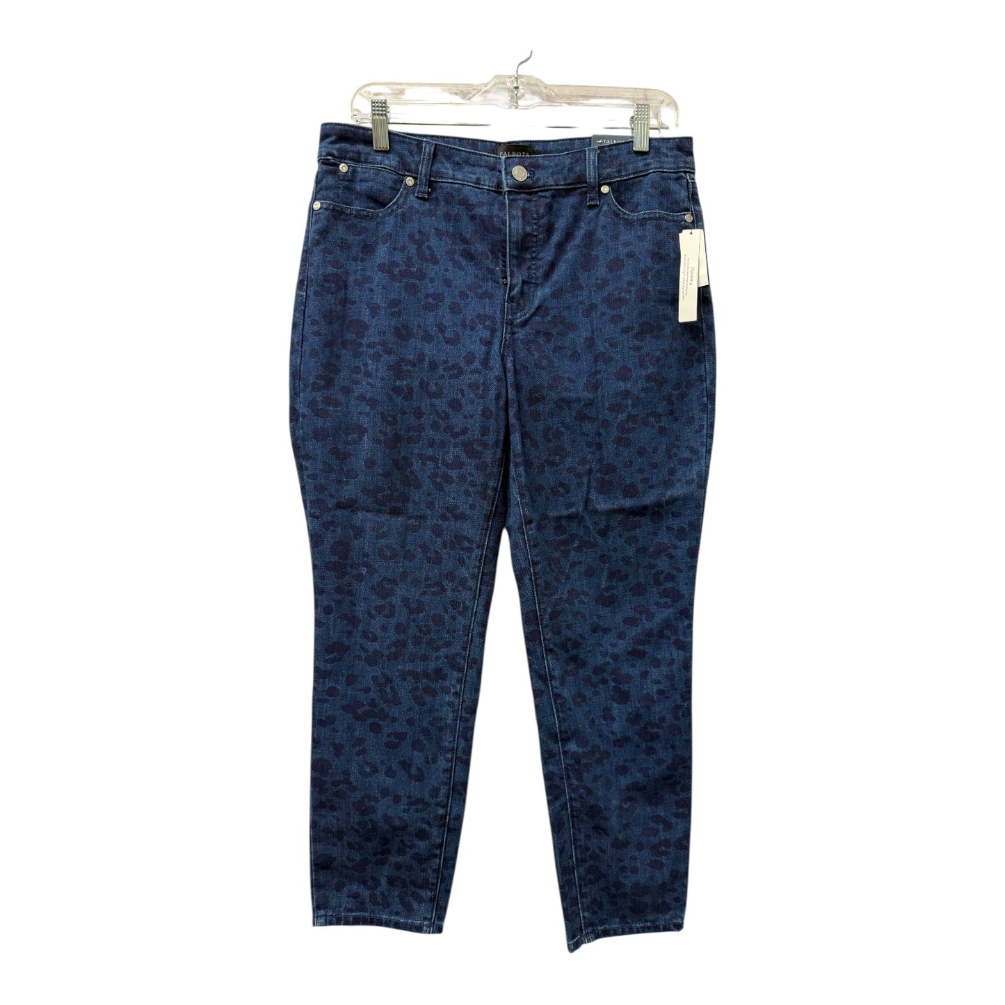 Jeans Skinny By Talbots In Blue Denim, Size:10P