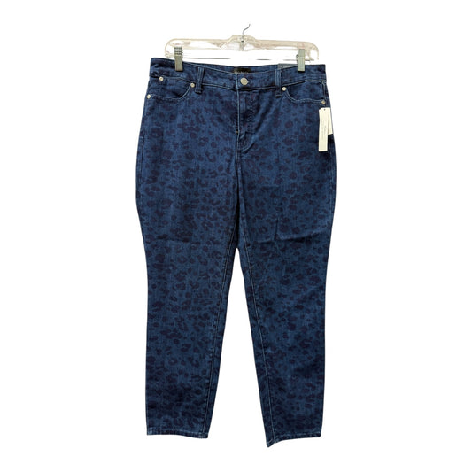 Jeans Skinny By Talbots In Blue Denim, Size:10P