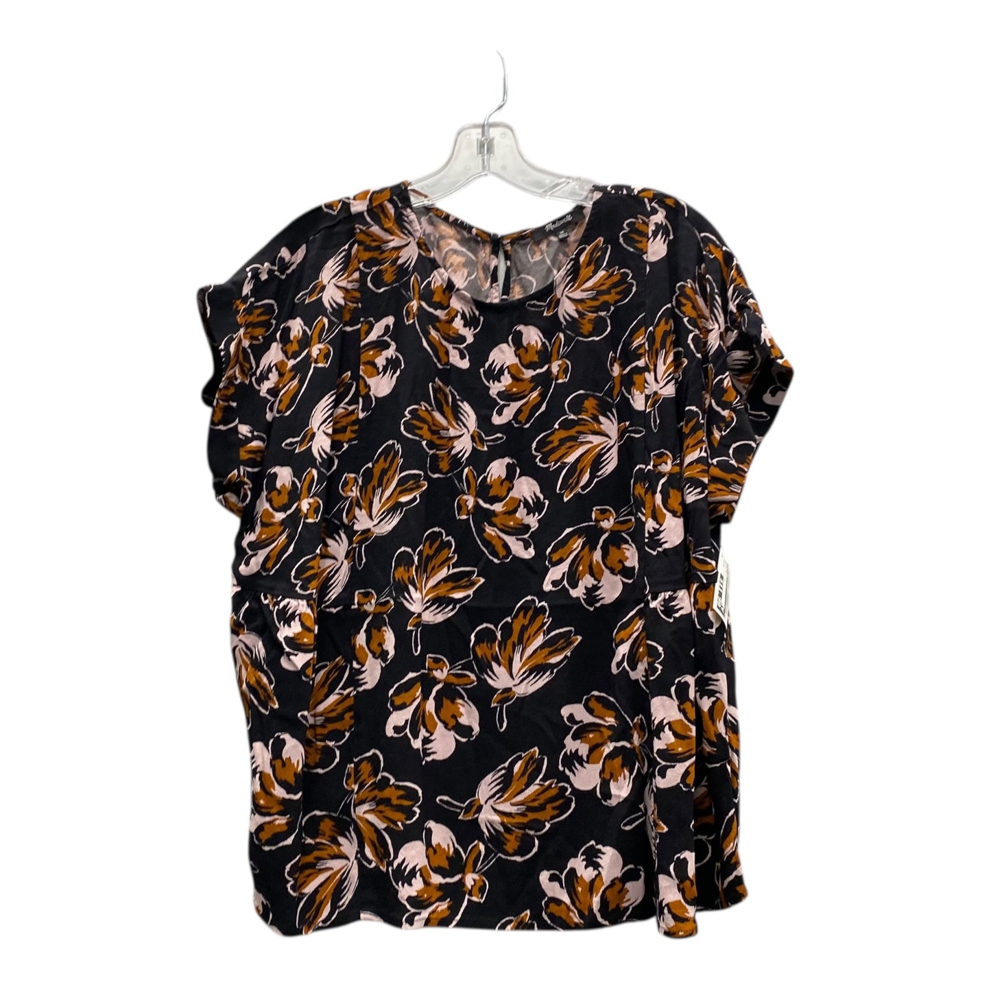Top Ss By Madewell In Black & Orange, Size:1X