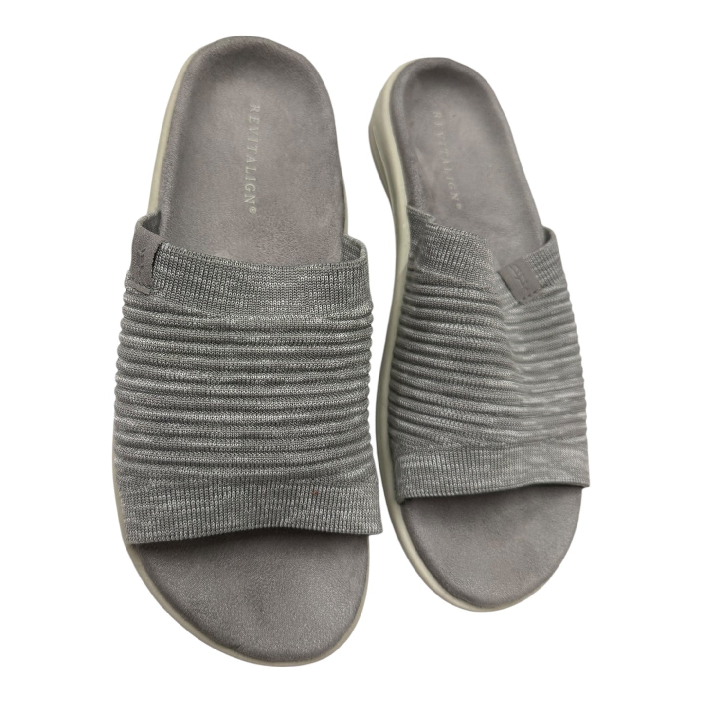 Sandals Flats By revitalign In Grey, Size:10