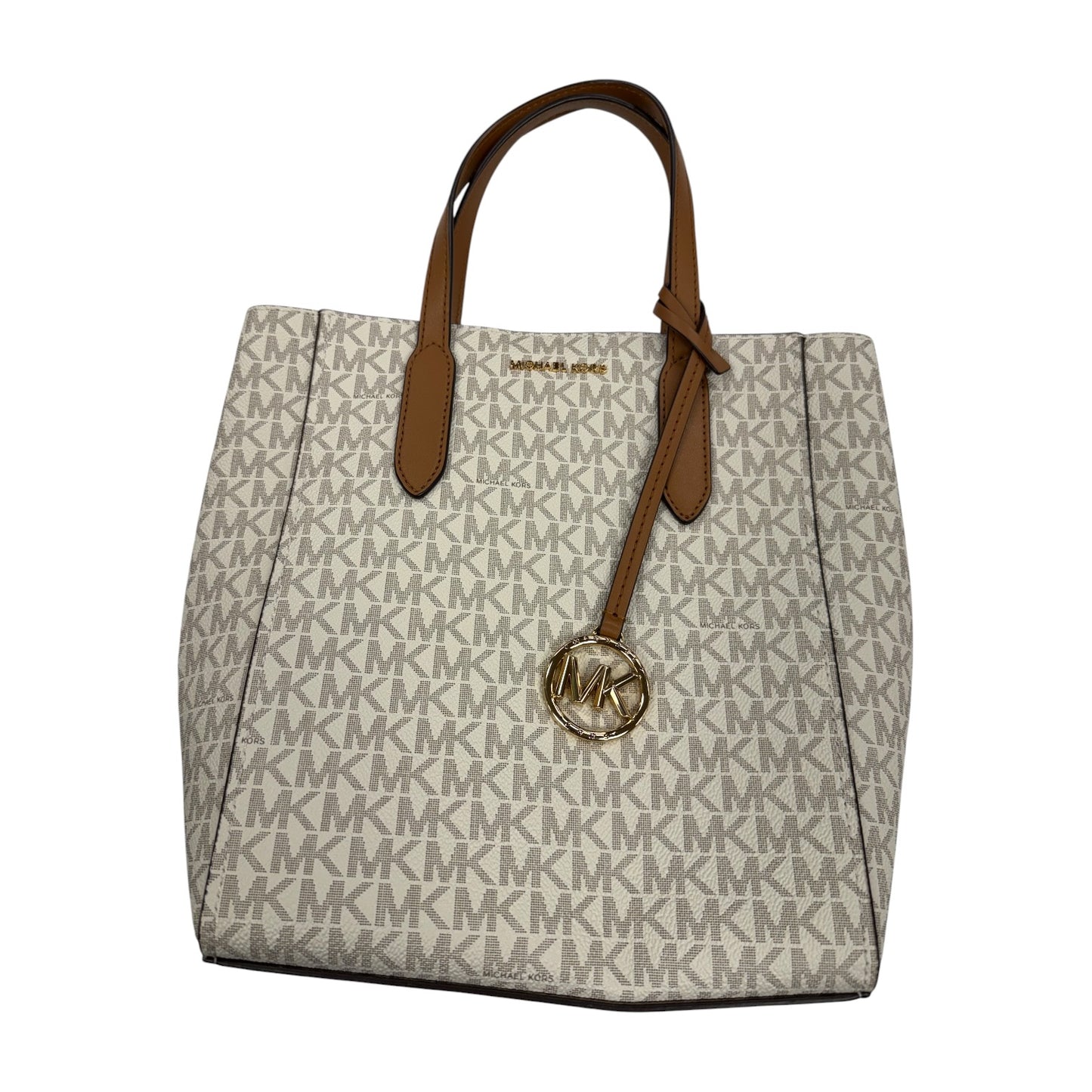Handbag Designer By Michael Kors In Cream, Size:Medium