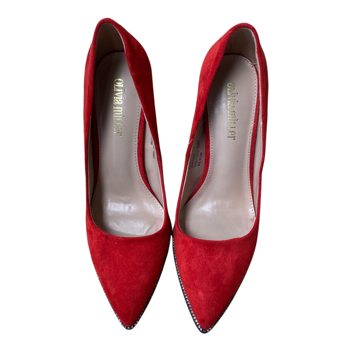 Shoes Heels Stiletto By Olivia Miller In Red, Size:8.5