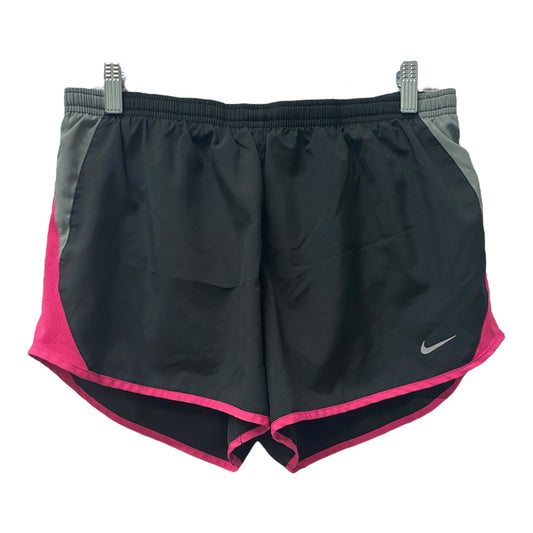 Athletic Shorts By Nike Apparel In Black & Pink, Size:L
