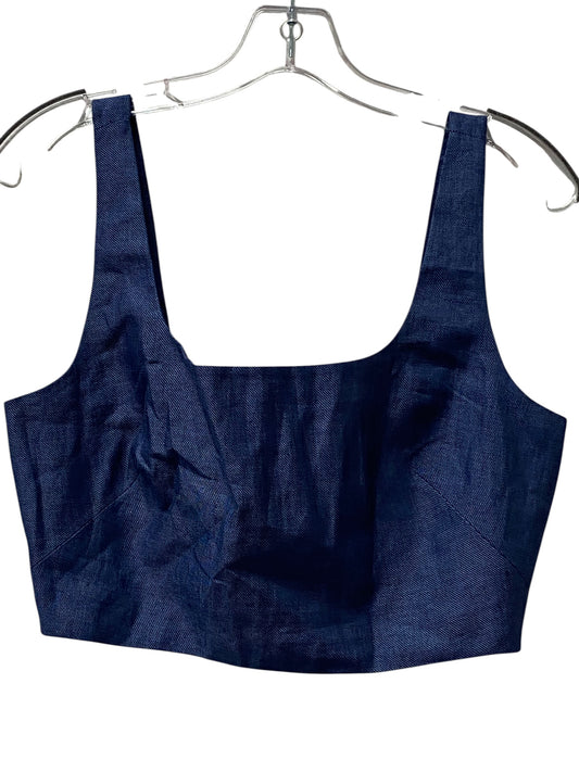 Top Sleeveless By Banana Republic In Blue, Size:M