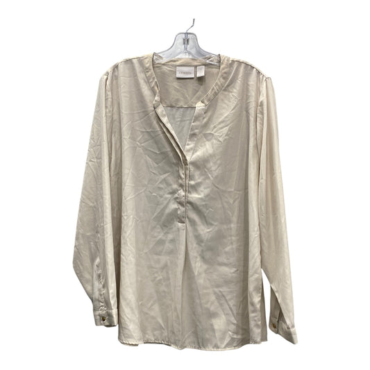 TOP LS by CHICOS In TAN, Size: XL