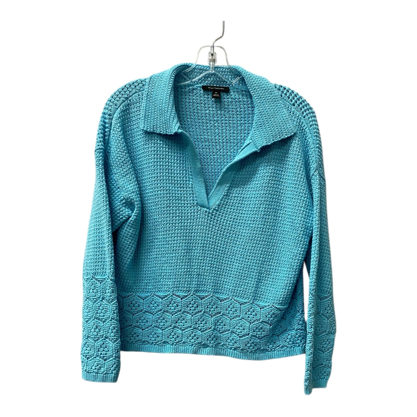 Sweater By Ann Taylor In Blue, Size:Mp