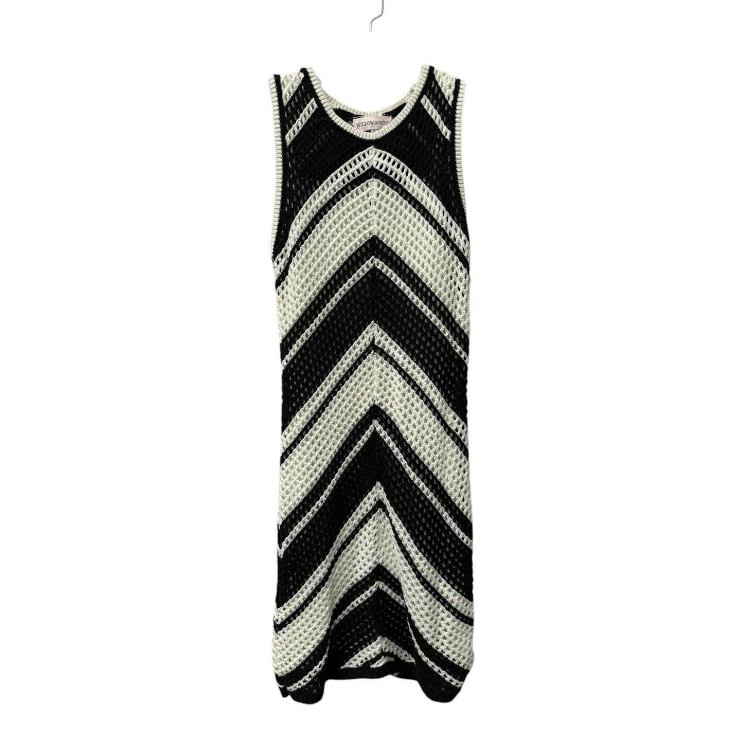 Dress Casual Midi By Cme In Black & White, Size:M