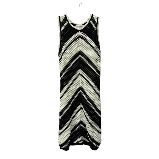 Dress Casual Midi By Cme In Black & White, Size:M