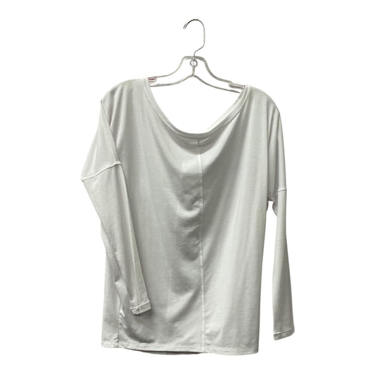 Athletic Top Ls Collar By Athleta In White, Size:Xs