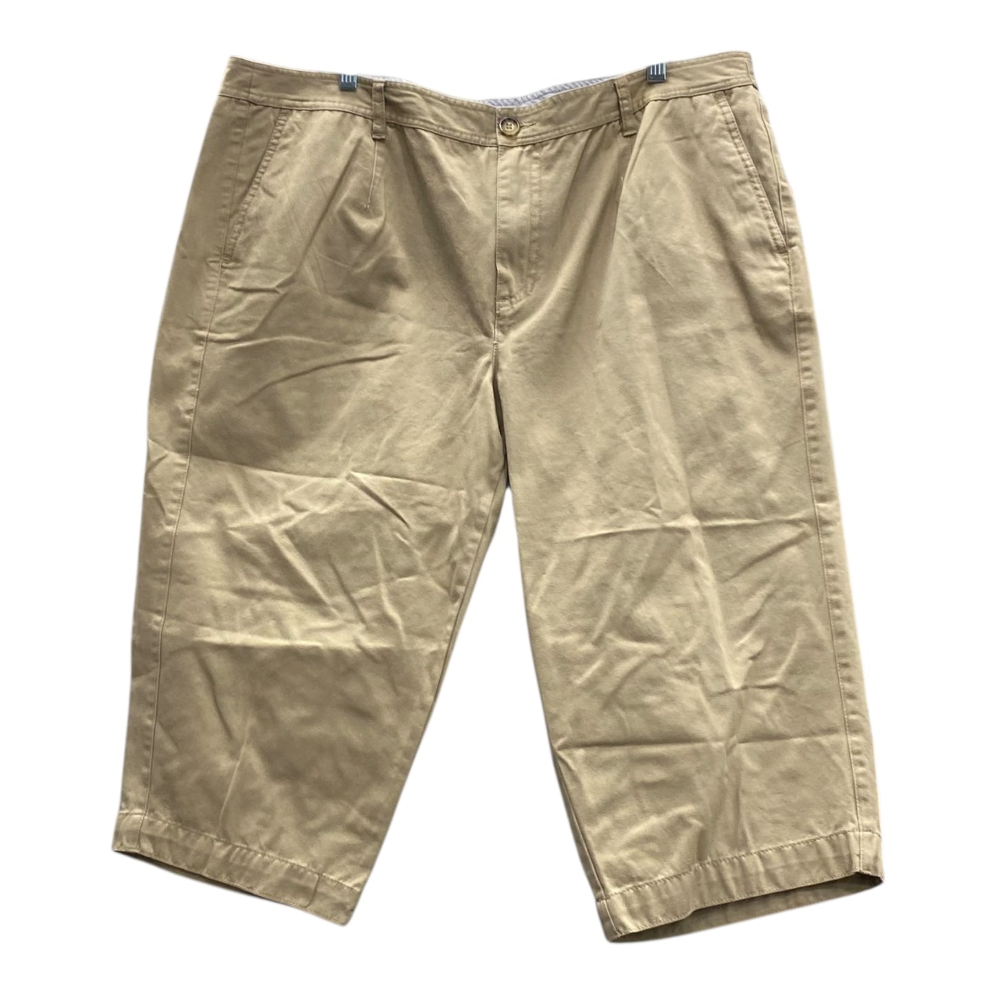 Capris By Liz Claiborne In Tan, Size:20