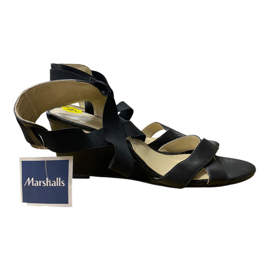 Shoes Heels Wedge By Adrienne Vittadini In Black, Size:9
