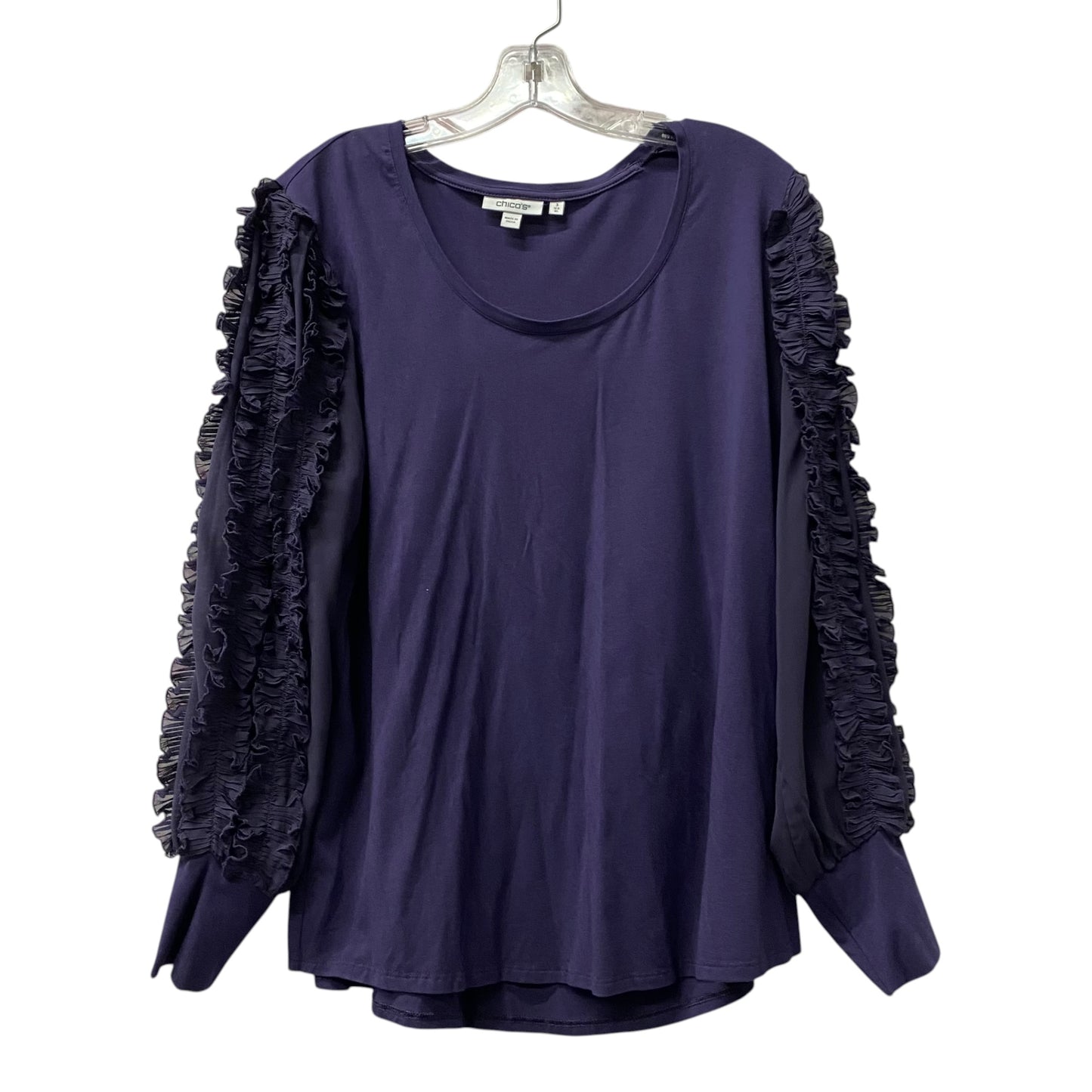 Top Ls By Chicos In Blue, Size:Xl