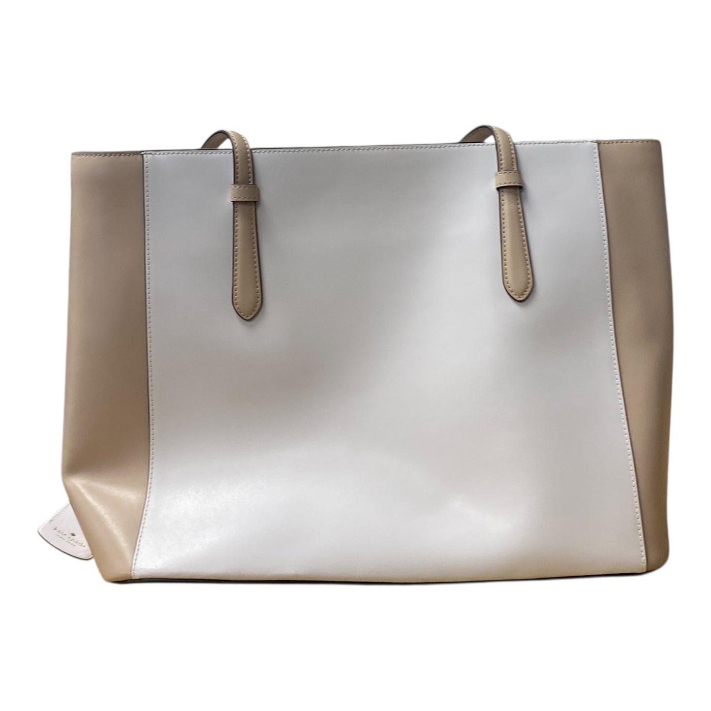 Handbag Designer By Kate Spade In Cream & White, Size:Large