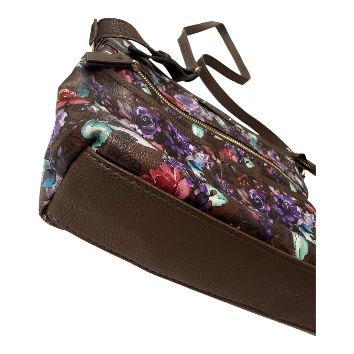 Crossbody By Rosetti In Brown & Purple, Size:Medium