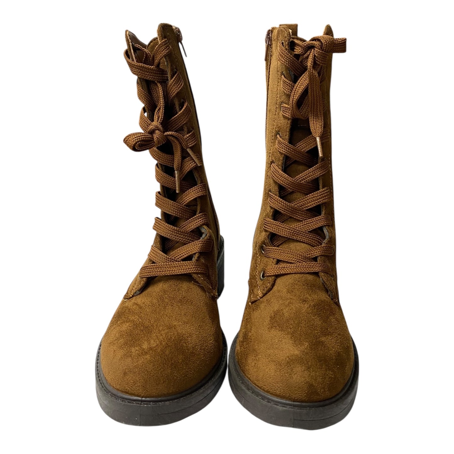 Boots Combat By Rouge In Brown, Size:6