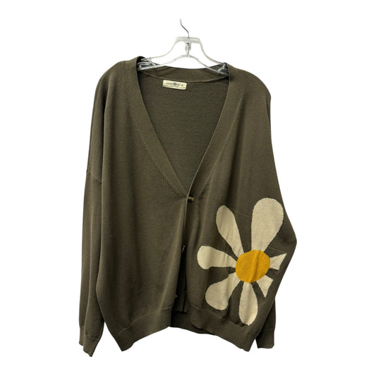 Sweater Cardigan By Natural Life In Green, Size:M
