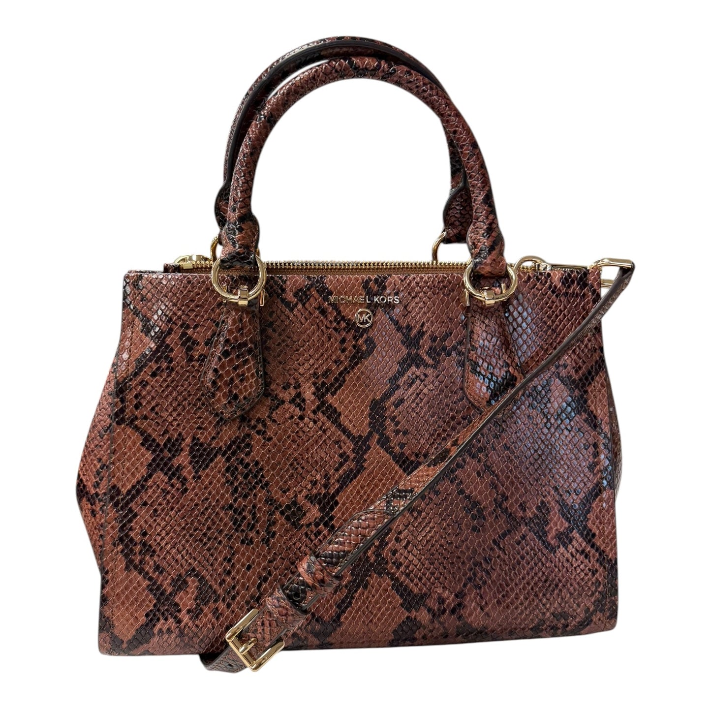 Handbag Designer By Michael Kors In Brown, Size:Medium