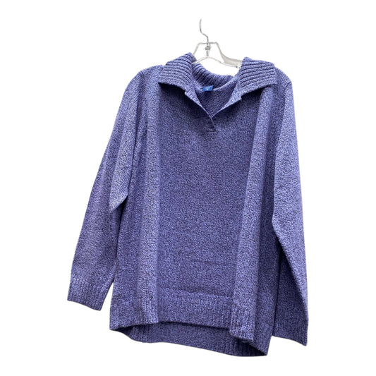 Sweater By Karen Scott In Purple, Size:1X