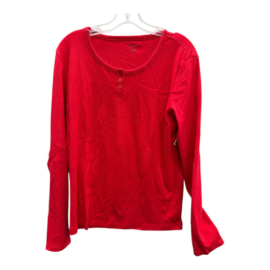 Top Ls Basic By Erika Ii In Red, Size:L