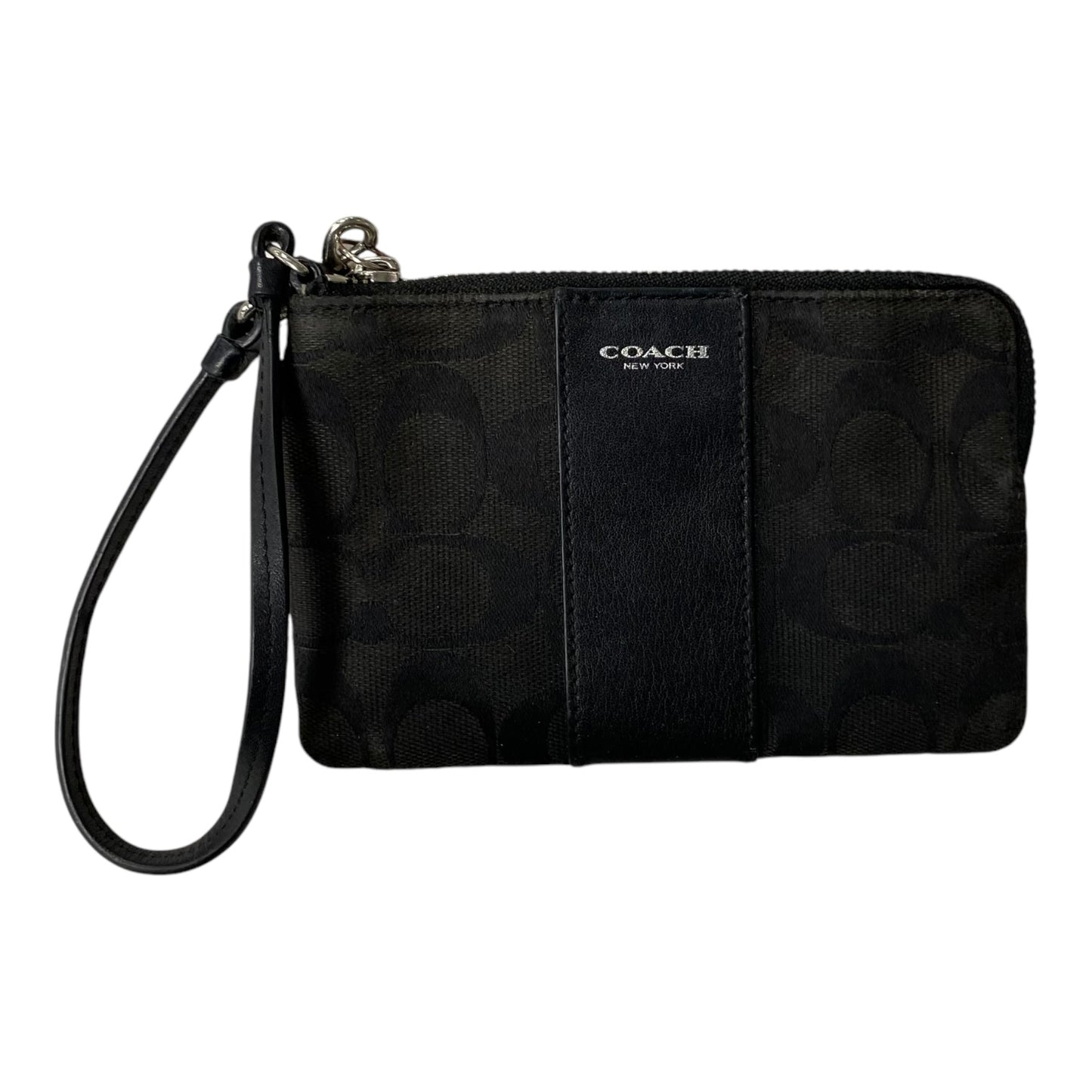 Wristlet Designer By Coach In Black, Size:Small