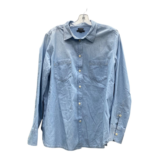 Top Ls By J. Crew In Blue, Size:Xl