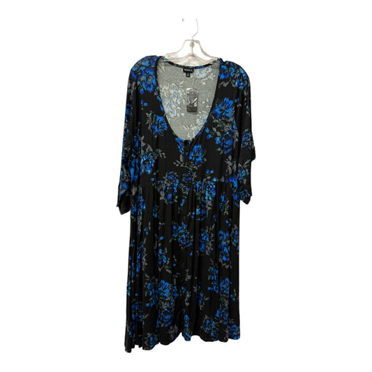 Dress Casual Short By Torrid In Black & Blue, Size:2X