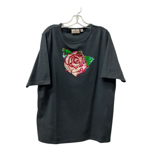 Top Ss Basic By Quaker Factory In Black, Size:Xl