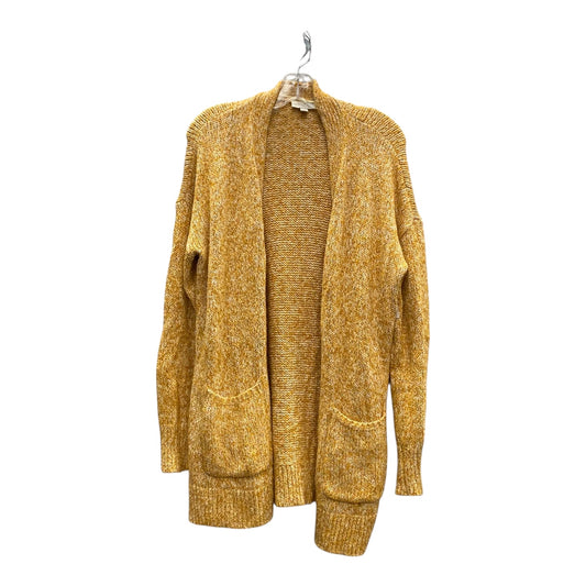 Sweater Cardigan By Loft In Yellow, Size:M