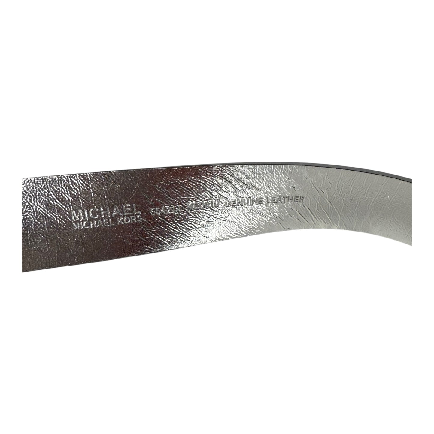 Belt Designer By Michael Kors In Silver