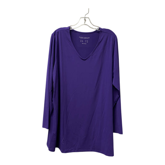 Top Ls By Susan Graver In Purple, Size:2X
