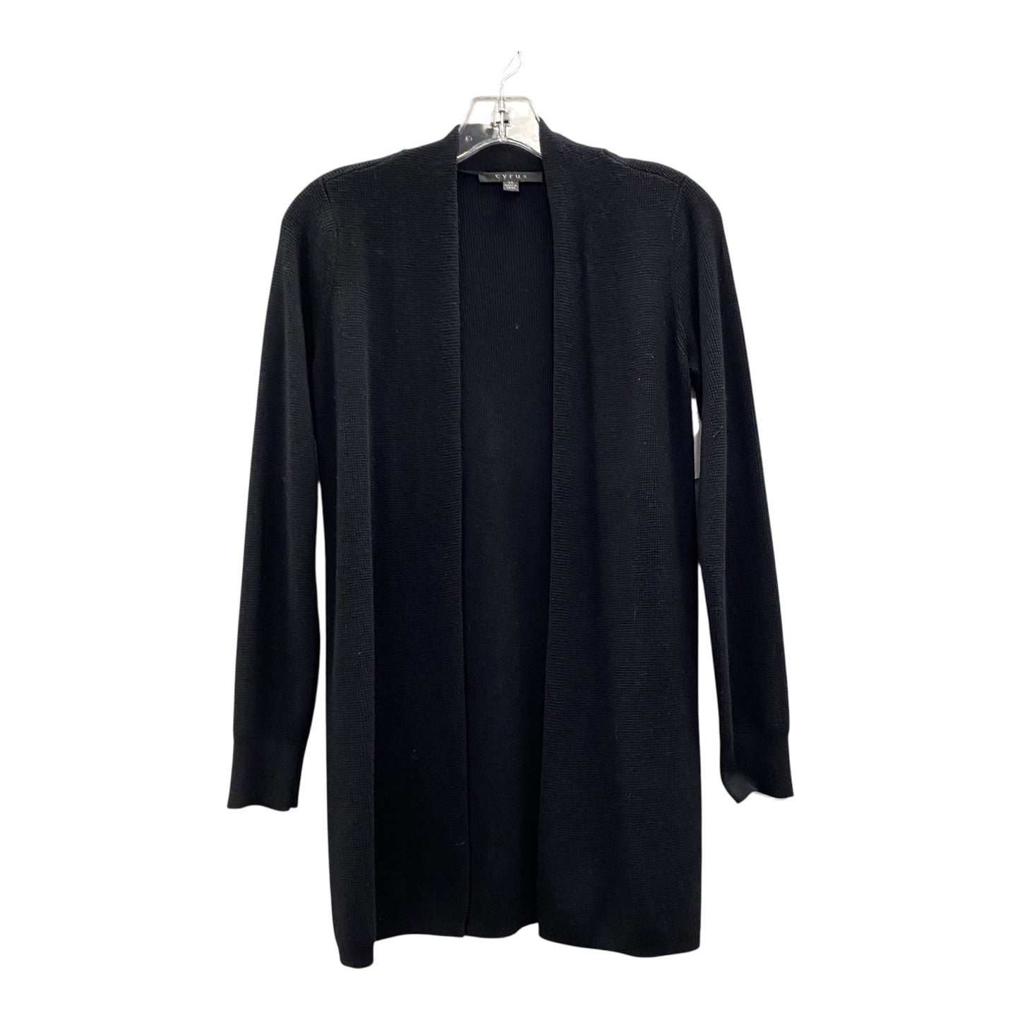 Sweater Cardigan By Cyrus Knits In Black, Size:Xs