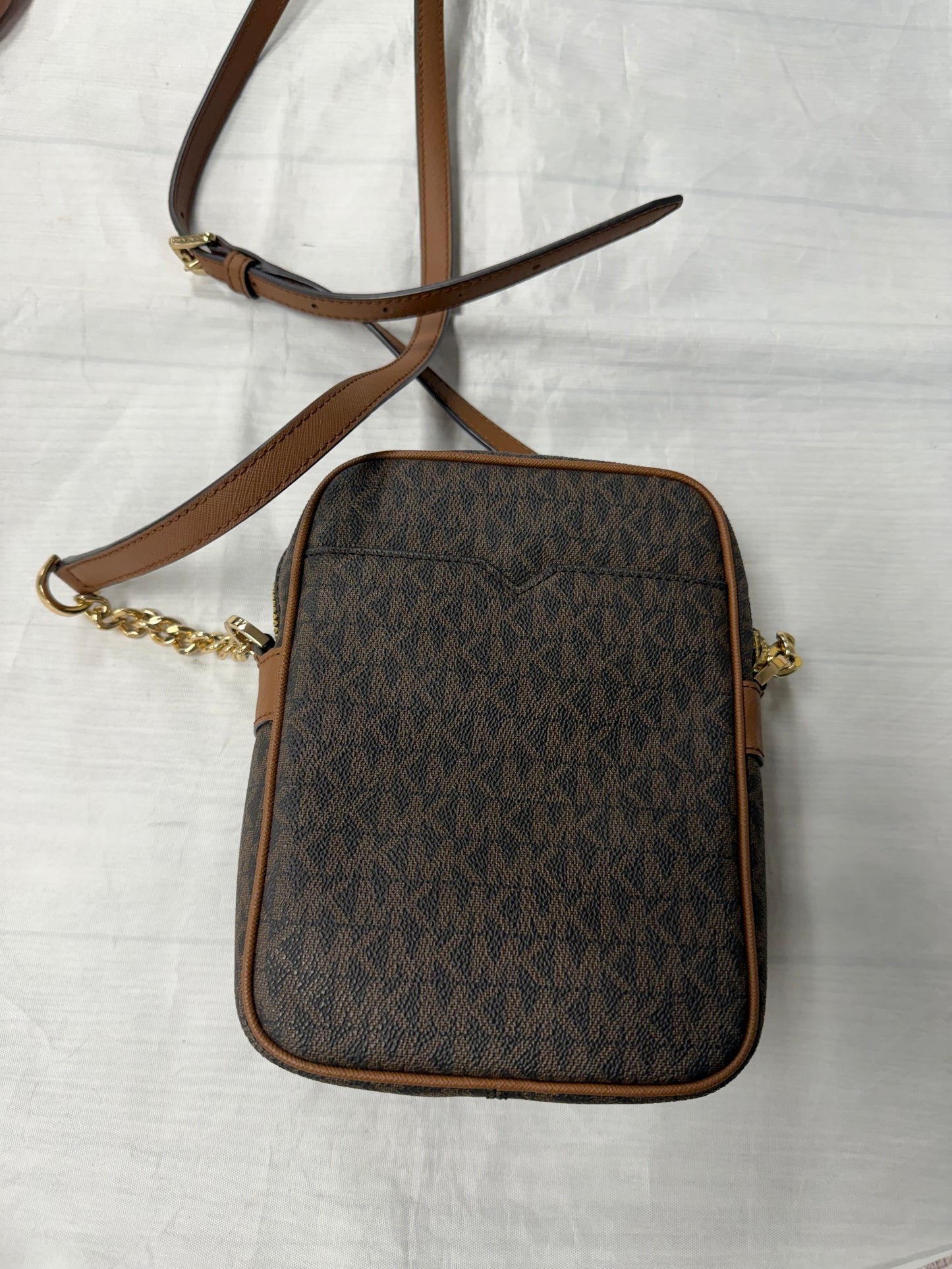 Crossbody Designer By Michael Kors In Brown, Size:Medium