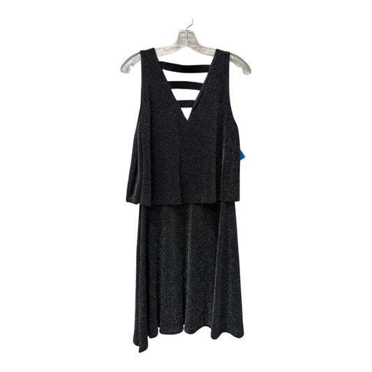 Dress Party Short By Metaphor In Black & Silver, Size:L