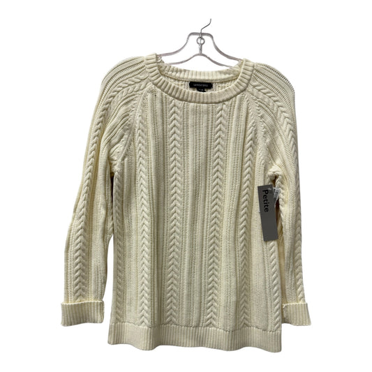 Sweater By Lands End In Ivory, Size:Mp