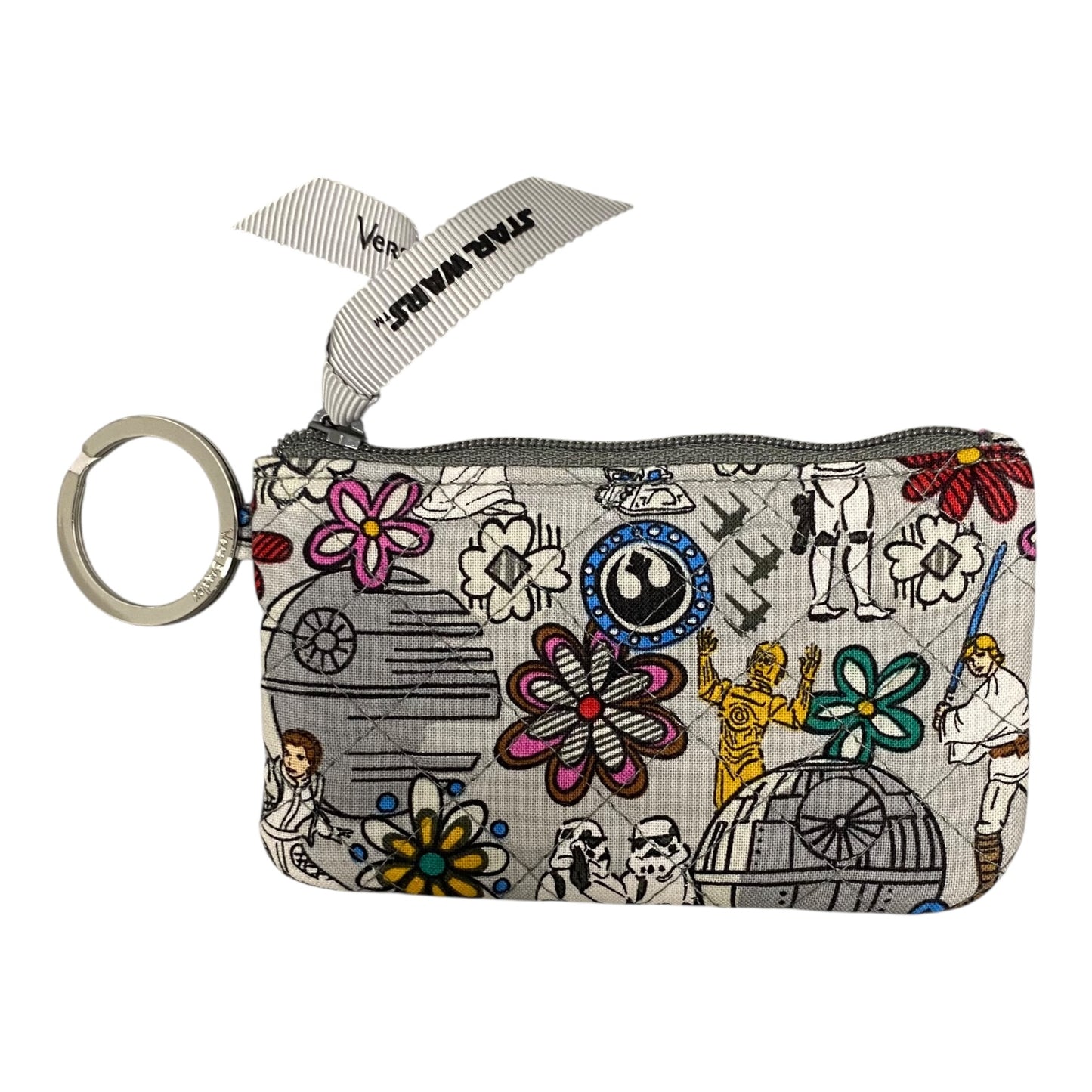 Coin Purse By Vera Bradley In Grey, Size:Small