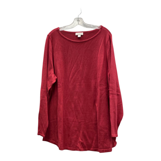 Sweater By Belle By Kim Gravel In Red, Size:2X