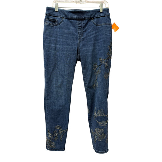 Jeans Jeggings By Chicos In Blue Denim, Size:8
