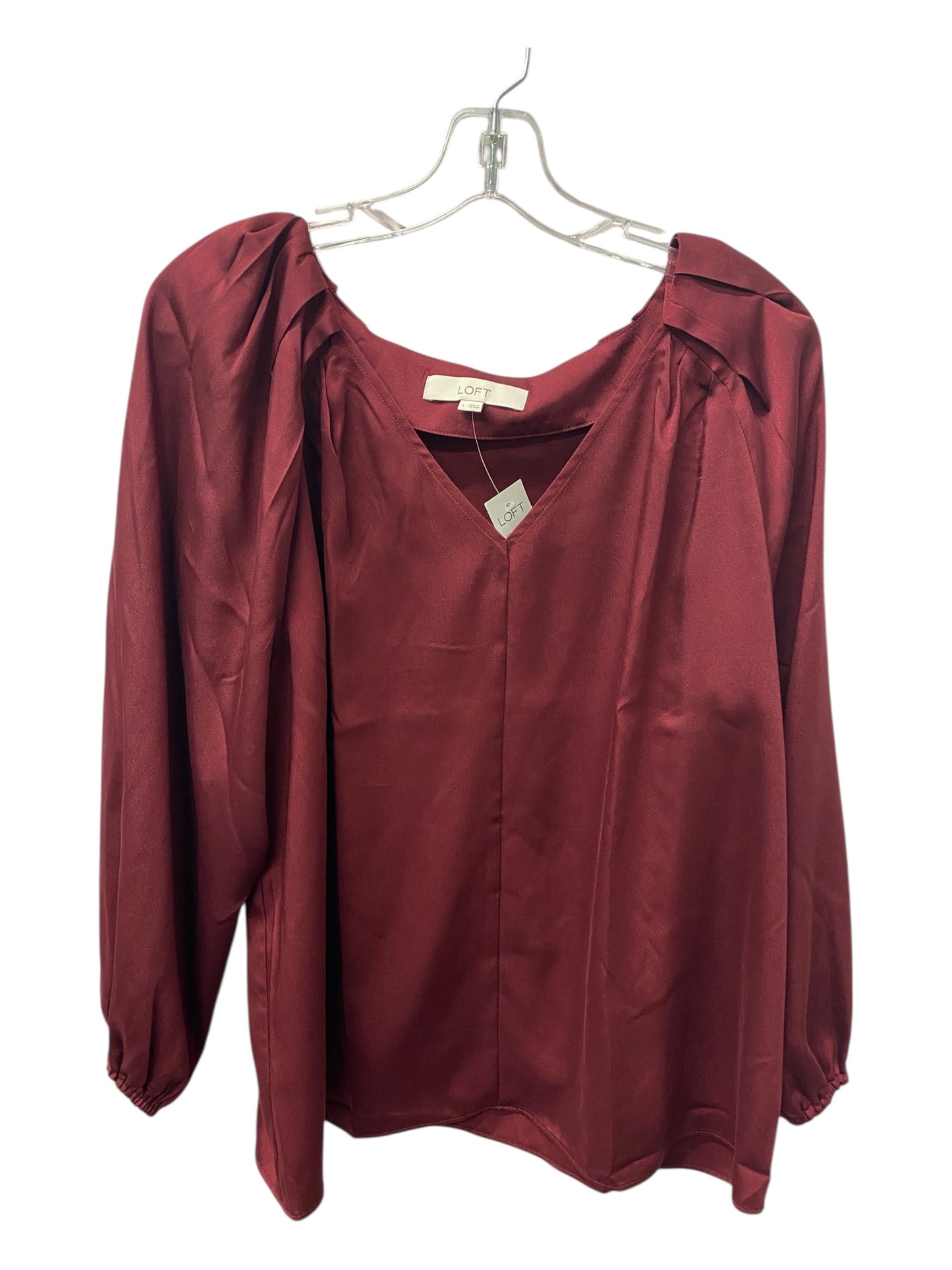 Top Ls By Loft In Red, Size:L