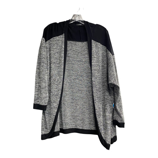 Cardigan By Apt 9 In Black & Grey, Size:1X